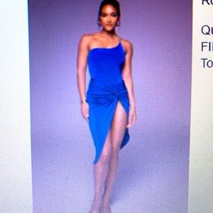 Sexy Blue Skirt Set, XXL, New